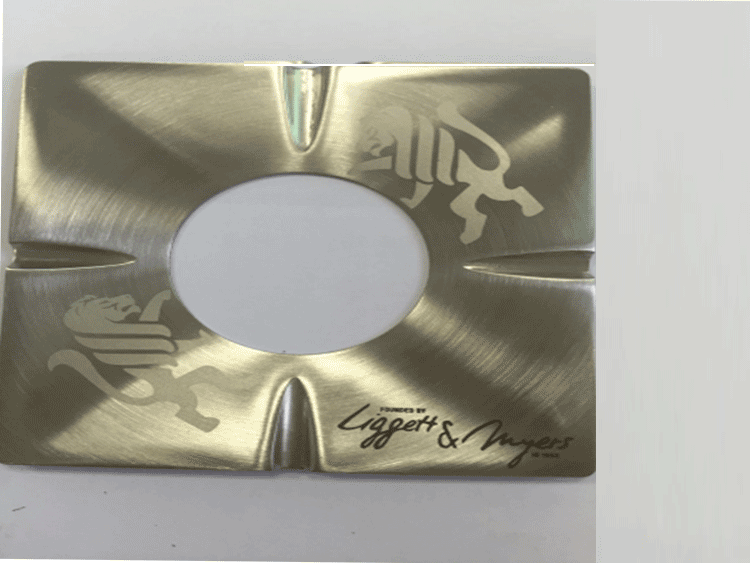 金屬煙灰缸蓋板激光鐳雕 金屬煙(yān)灰缸蓋板激光鐳雕