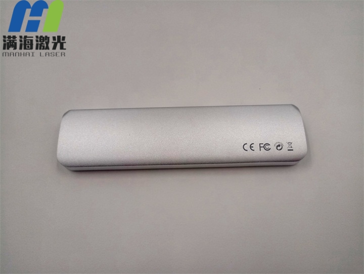 電子產品鋁合金外殼激光打標加工黑色效果