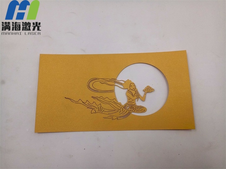 紙製品激光鐳射（shè）“嫦（cháng）娥奔月圖”