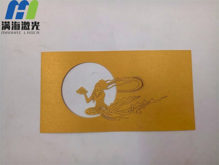 紙製品激光鐳（léi）射“嫦娥奔月圖”