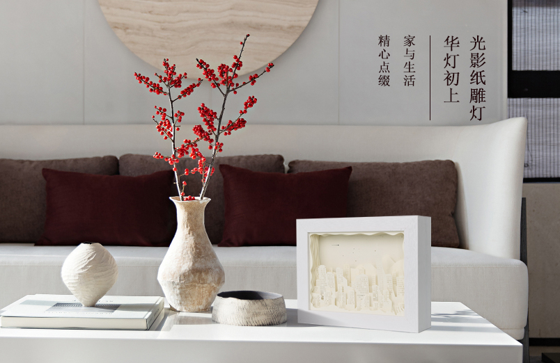 家居創意（yì）光影紙雕燈小夜燈定製廠家