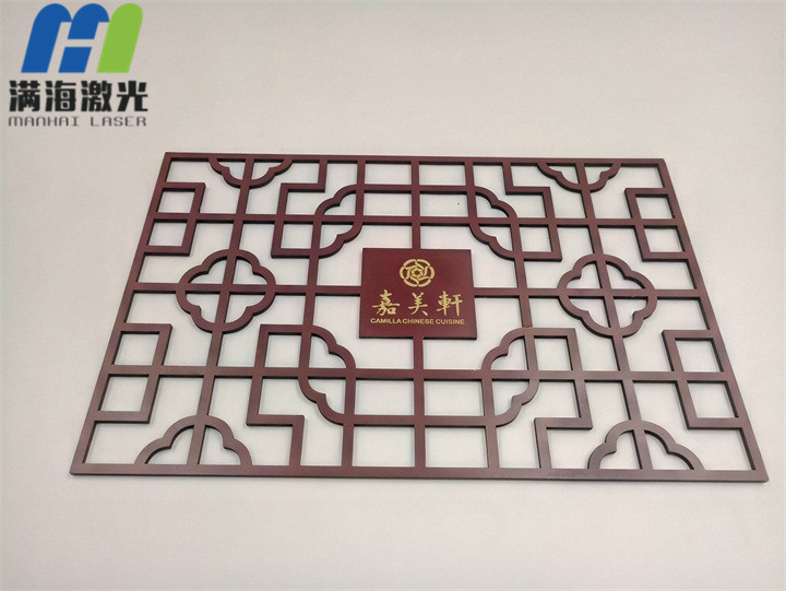 嘉美（měi）軒月餅盒木質窗花激光切割
