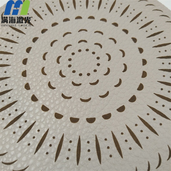 真牛皮手袋皮料激光雕刻（kè）