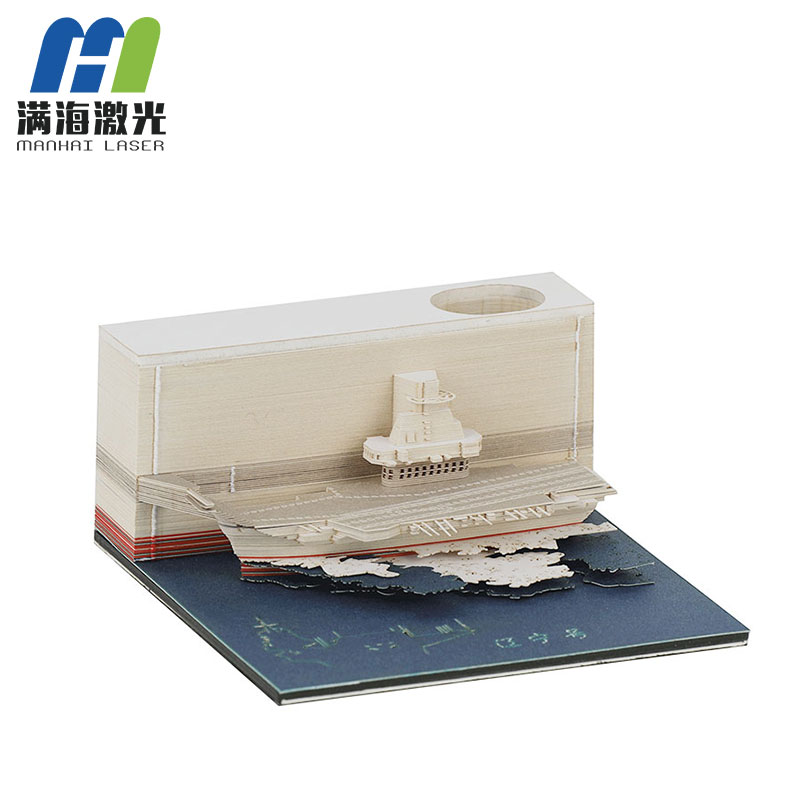 抖音便簽紙創意3d立體（tǐ）模型紙雕便簽紙定製批發