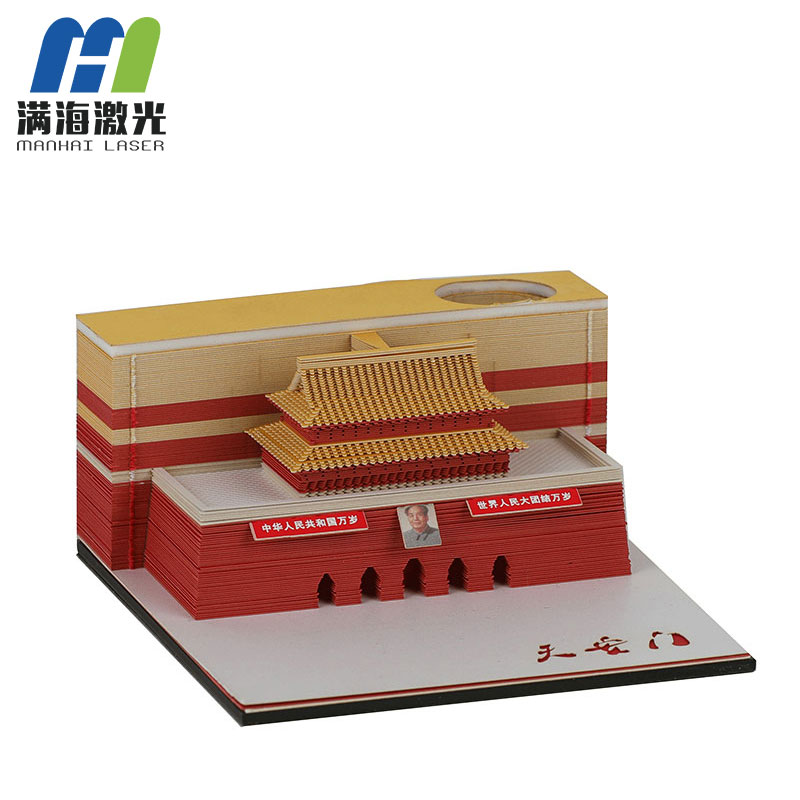 抖音便簽紙創意3d立體模型紙（zhǐ）雕便簽紙定製批發