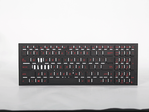 黑色鍵盤激光打標