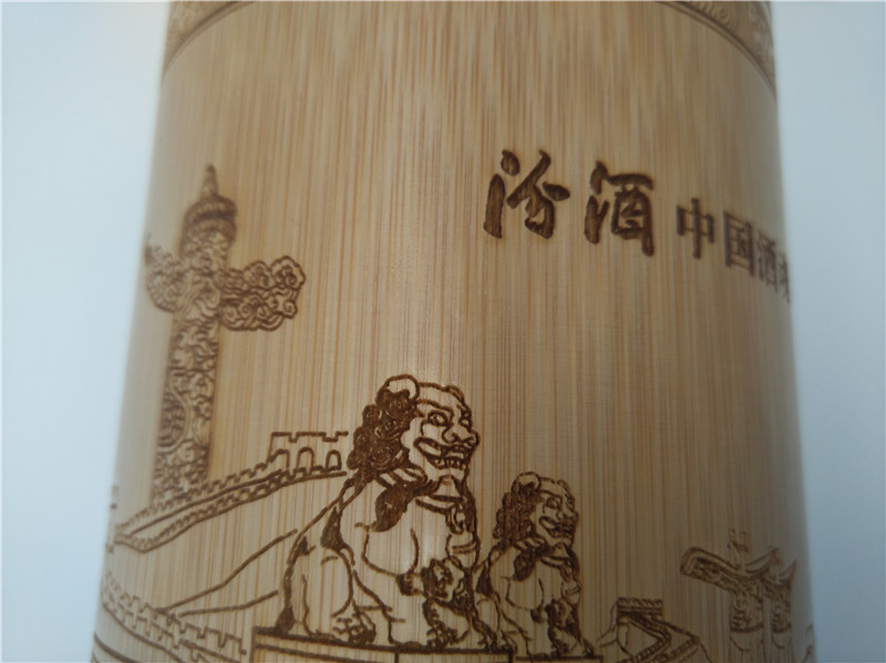 竹製筆筒激光（guāng）旋轉​打標