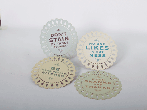 杯（bēi）墊激光雕花