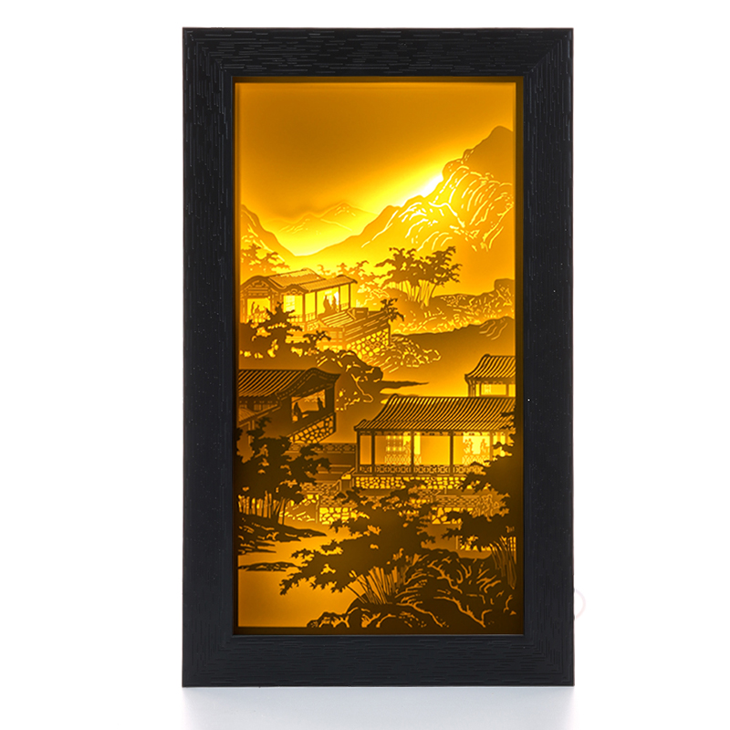 3d立體手工紙雕（diāo）燈（dēng）家居創意小夜燈廠家定製