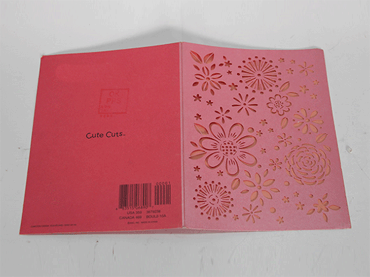 紙製品激光雕花