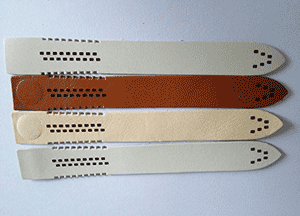 女式真皮表帶激（jī）光（guāng）打孔-深圳市污草莓樱桃丝瓜秋葵榴莲黄瓜白狐激光（guāng）雕刻有限公司