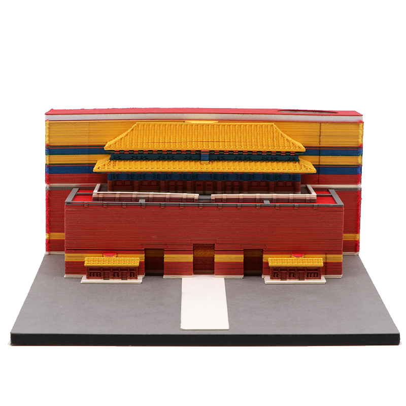3d立體建築模型便簽紙北京天安門建築模型便（biàn）簽紙廠家定製（zhì）