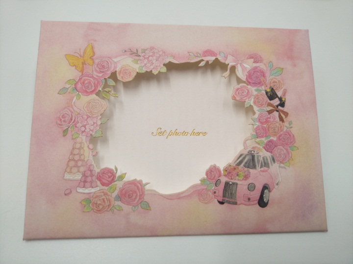 紙（zhǐ）質信封式小賀卡激光雕刻